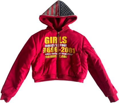 "GIRLS DIRECT TO YOU" Bomber Jacket